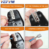 Crimping Pliers SN-48BS(=SN-48B+SN-28B) More Jaw for 2.8 4.8 6.3 VH3.96/Tube/Insulation Terminals Electrical Clamp Min Tools Set