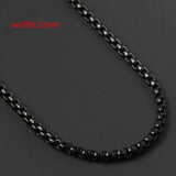 2020 Classic Rope Chain Men Necklace Width 2/3/4/5 MM Stainless Steel Figaro Cuban Chain Necklace For Men Women Jewelry