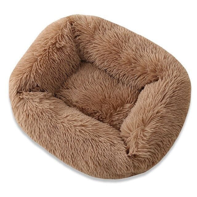Square Dog Bed Super Soft Warm Plush Cat Mat Dog Beds Long Plush Solid Color Pet Beds Cat Mat For Little Medium Large Pets