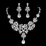 High Quality Fashion Crystal Wedding Bridal Jewelry Sets Women Bride Tiara Crowns Earring Necklace Wedding Jewelry Accessories