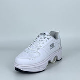 Deformation Roller shoe Male/ Female Skating Shoes Automatic Walking Shoes Invisible Pulley Shoes Skates with Double-Row Deform Wheel