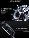 SMAEL 1702 Top Brand Luxury Sport Watch Men Digital Watches 5Bar Waterproof Military Dual Display Wristwatches Relogio Masculino