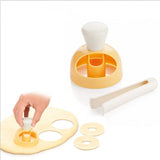 Baking Utensils Large With Dip Tongs Doughnut Mold Press Cookie Mold Plastic Hollow Bread Mold