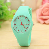 Wholesale Accessories Silicone Watch Solid Color Jelly Quartz Watch Nihaojewelry NHSY389872
