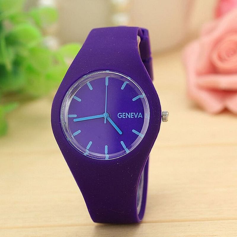 Wholesale Accessories Silicone Watch Solid Color Jelly Quartz Watch Nihaojewelry NHSY389872