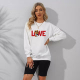 Women's new sweater letter LOVE bear print sweatshirt NHMEX516548