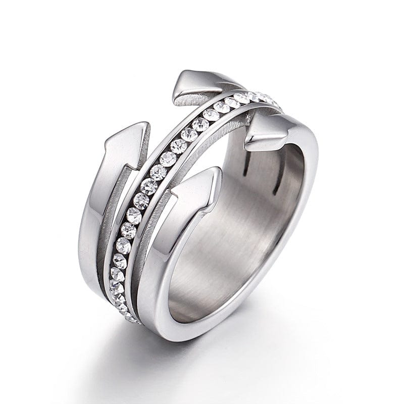 Korea new stainless steel jewelry wholesale fashion 18K diamond ring