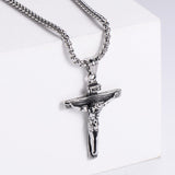 Classic Traditional Jesus Cross Pendant Stainless Steel Jewelry