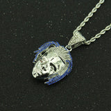 European and American hip-hop singer avatar pendant necklace stainless steel jewelry wholesale
