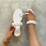 twist braided sponge woven slippers nihaostyles clothing wholesale NSYBJ104644