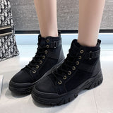 Korean thick-soled high canvas shoes women's wholesale NHSCH528335