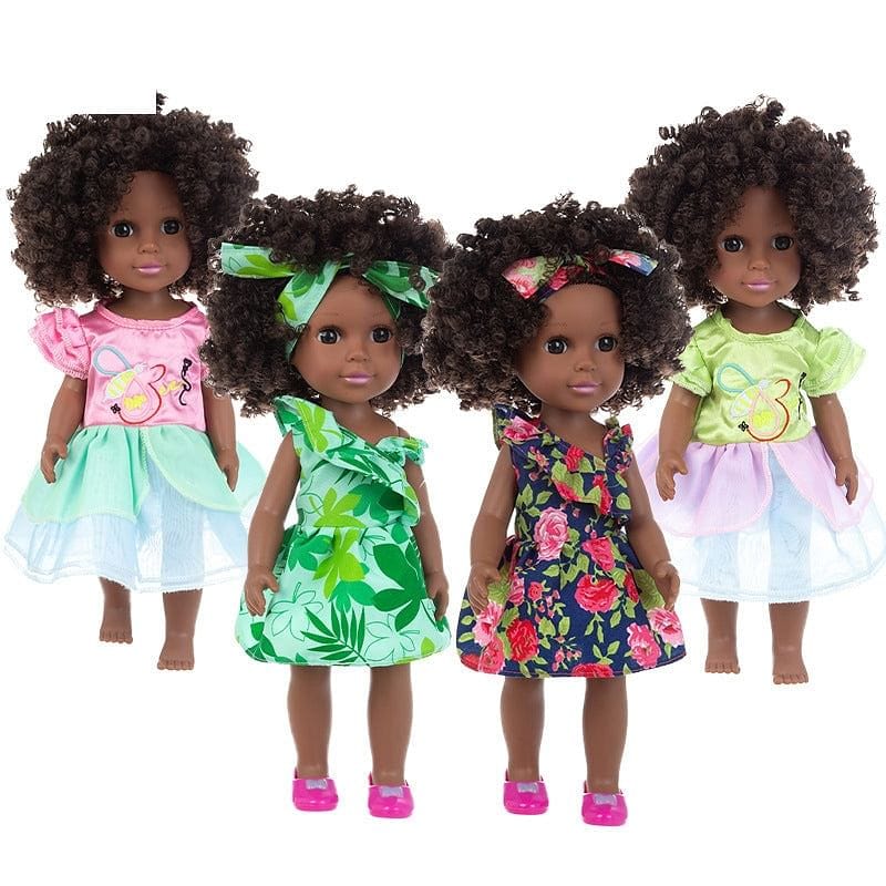 African black baby wholesale 35cm explosive head dressing toy vinyl doll NHDBX536263