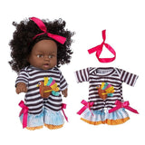 8 inch new cartoon gray striped suit doll vinyl simulation black doll simulation baby toy NHDBX536300