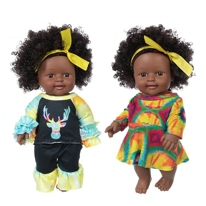 12 inch black skin doll vinyl rebirth doll explosion head simulation doll wholesale NHDBX536326