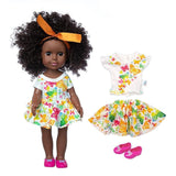 Simulation baby doll 14 inch black baby toy African black skin vinyl doll toy doll NHDBX536337