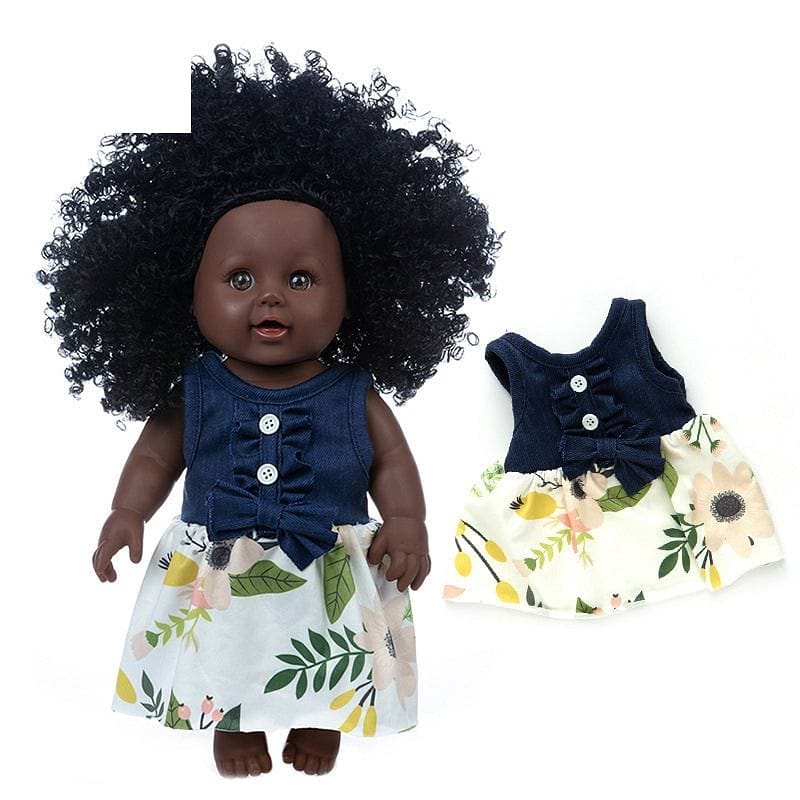 baby girl 12 inch doll simulation baby doll African baby  NHDBX536187