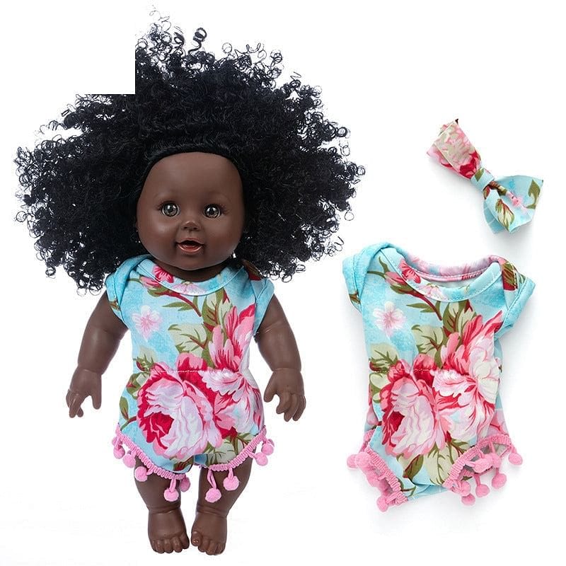 baby girl 12 inch doll simulation baby doll African baby  NHDBX536187