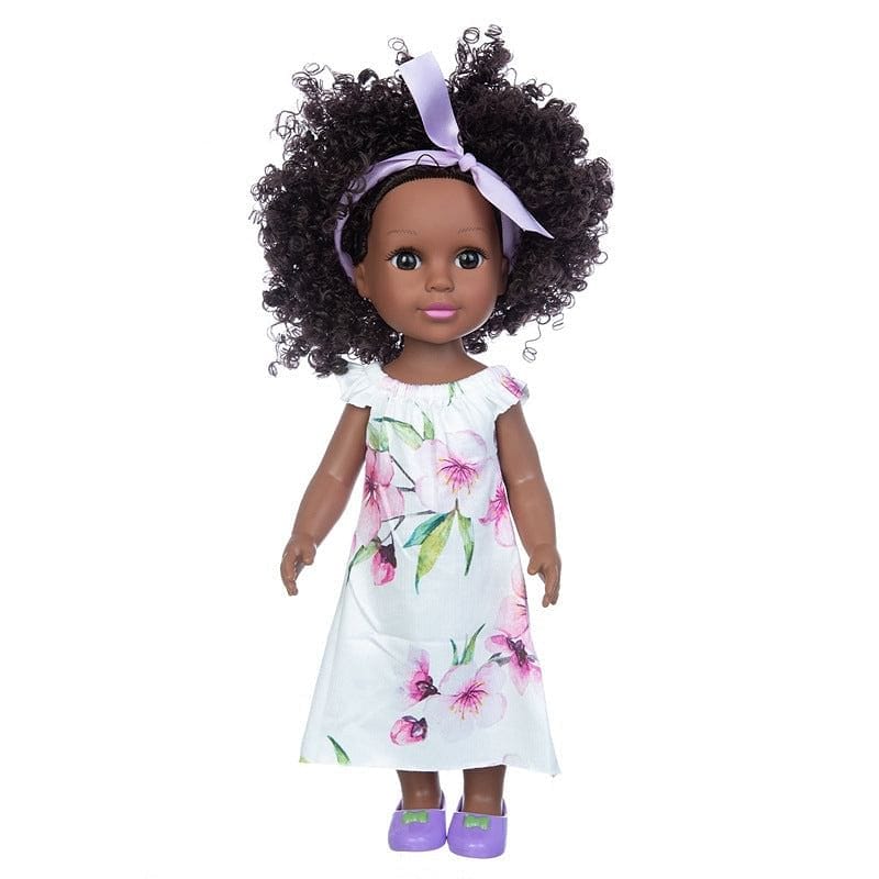 soft rubber doll 35cm African black doll children's toys wholesale NHDBX536191