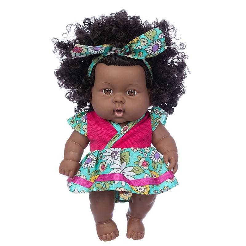 8 inch African black baby cute doll simulation doll 8 inch vinyl rebirth doll toy NHDBX536259