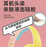 Solid color macaroon color luminous seven color breathing light headset Bluetooth headset