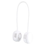 Hanging neck leafless solid color wearable sports small electric fan