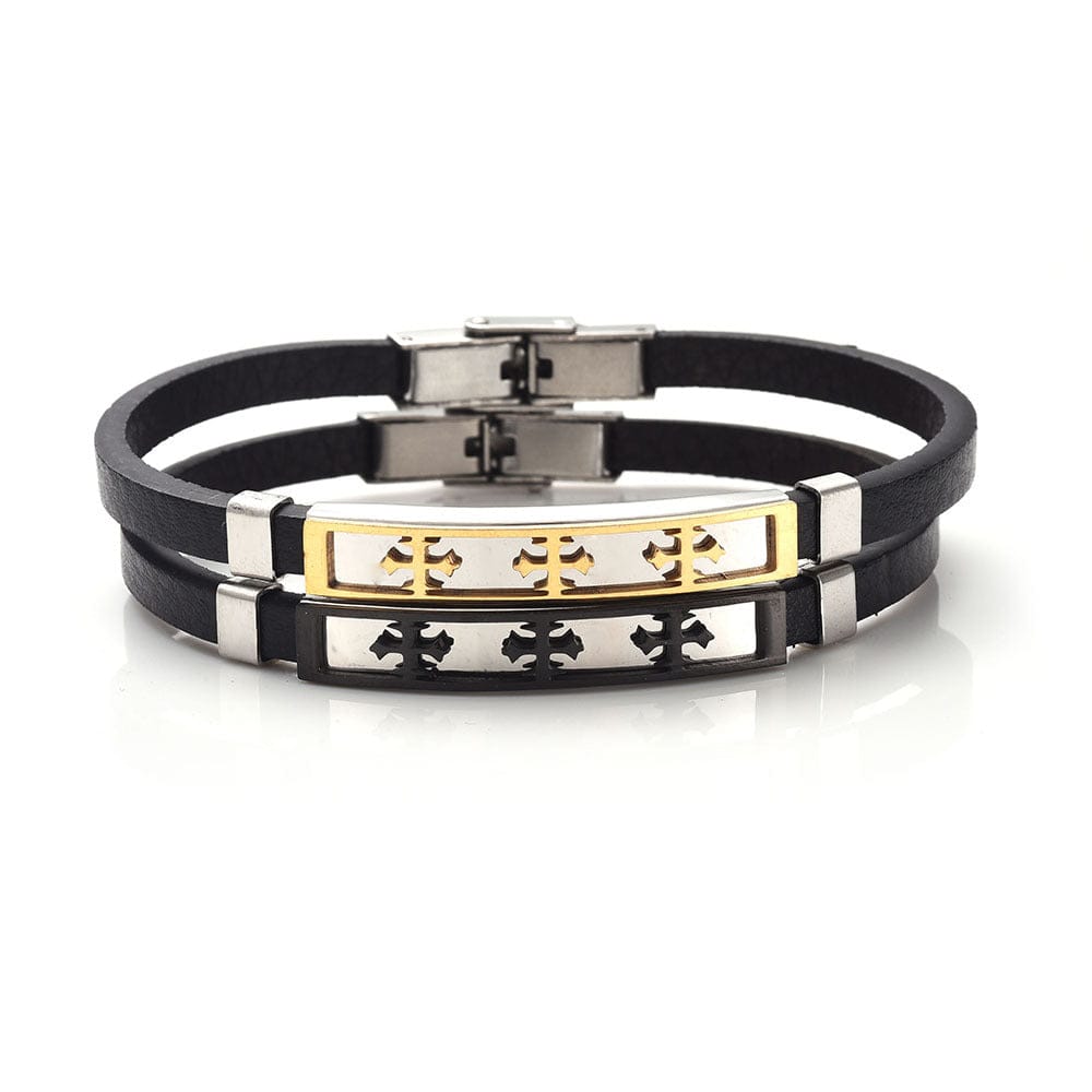 Fashion Stainless Steel Jewelry Wholesale Cross Bracelet