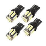 4Pcs W5W 10-7020 SMD Car T10 LED 194 168 Wedge Replacement Reverse Instrument Panel Lamp White Blue Bulbs For Clearance Lights