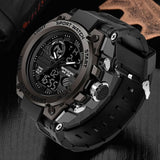 SANDA 739 Brand Wrist Watch Men Watches Military Army Sport Style Wristwatch Dual Display Male Watch For Men Clock Waterproof Hours