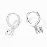 SIPENGJEL Gold Hoop Earrings Geometric Hip Hop Initial A-z Letter Dangle Drop Earrings For Women Fashion Jewelry 2021 Gift femal
