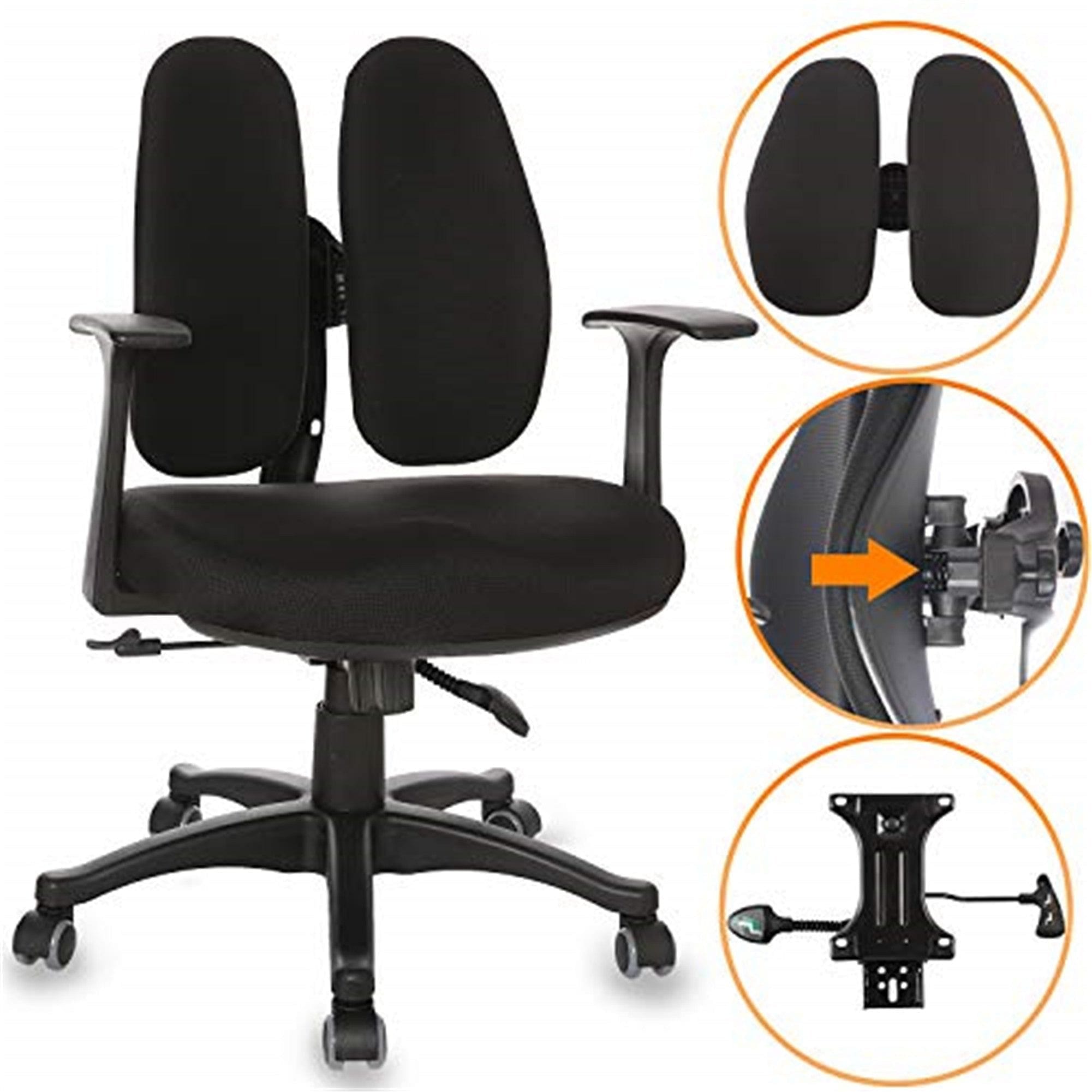Ergonomic Office Chair Desk Computer High Back Swivel Chair Managerial Executive Chair with Adjustable Lumbar Support