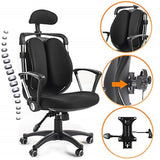 Ergonomic Office Chair Desk Computer High Back Swivel Chair Managerial Executive Chair with Adjustable Headrest & Back Support