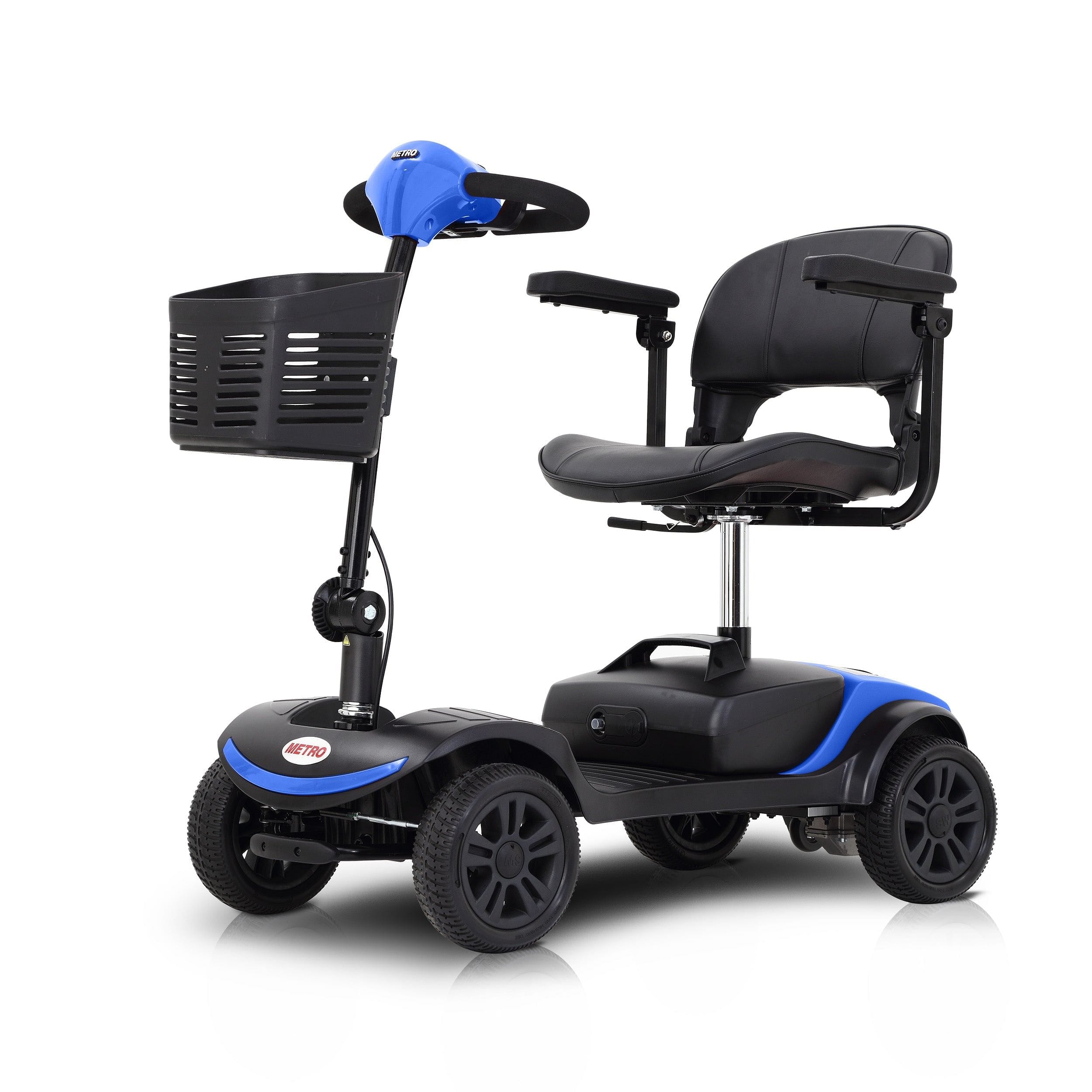 [NO LED LIGHT]  Compact Mobility Scooter-Frosted Blue