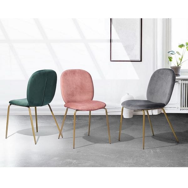 Velvet Side Chair/ Dinning Chair (Set of 2)