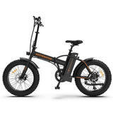 AOSTIRMOTOR A20 Folding Electric Bicycle 500W Motor 20  Fat Tire With 36V/13Ah Li-Battery