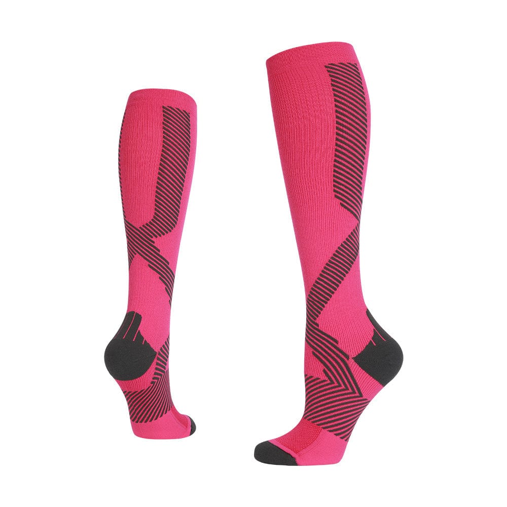 Professional sports compression socks Outdoor Marathon running riding socks calf venous elastic socks long tube stress socks