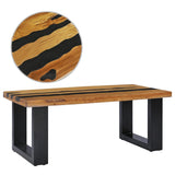 Coffee Table 39.3"x19.6"x15.7" Solid Teak Wood and