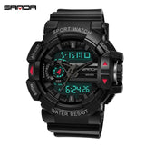 2020 new Sanda men sports watch casual fashion watch electronic watch male waterproof watch men erkek kol saati electronic watch