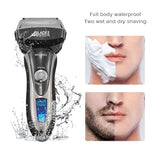 HOT Reciprocation Electric Shaver Floating Four Blade Super-speed Magnetic Levitation Motor Quickly and Efficiently Shaving D38