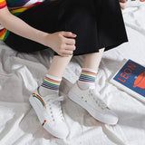 Fairy rainbow canvas shoes
