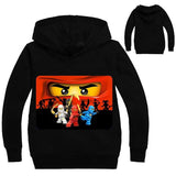 Boys Outwear Ninja Ninjago Hoodies Cartoon Ninjago Costumes Clothes T shirts Children's Sweatshirts For Boys Kids Tops