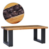 Coffee Table 39.3"x19.6"x15.7" Solid Teak Wood and
