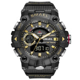 SMAEL 8040 Military Watches Men Sport Watch New 50M Waterproof Wristwatch Stopwatch Alarm LED Light Digital Watches 8040 Men's Sports Watch