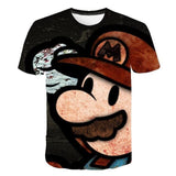 Boys Mario T shirt SuperMario Print Clothes Girls 3D Funny T-shirts Costume Children 2021 summer Clothing Kids Tees Baby Tshirts