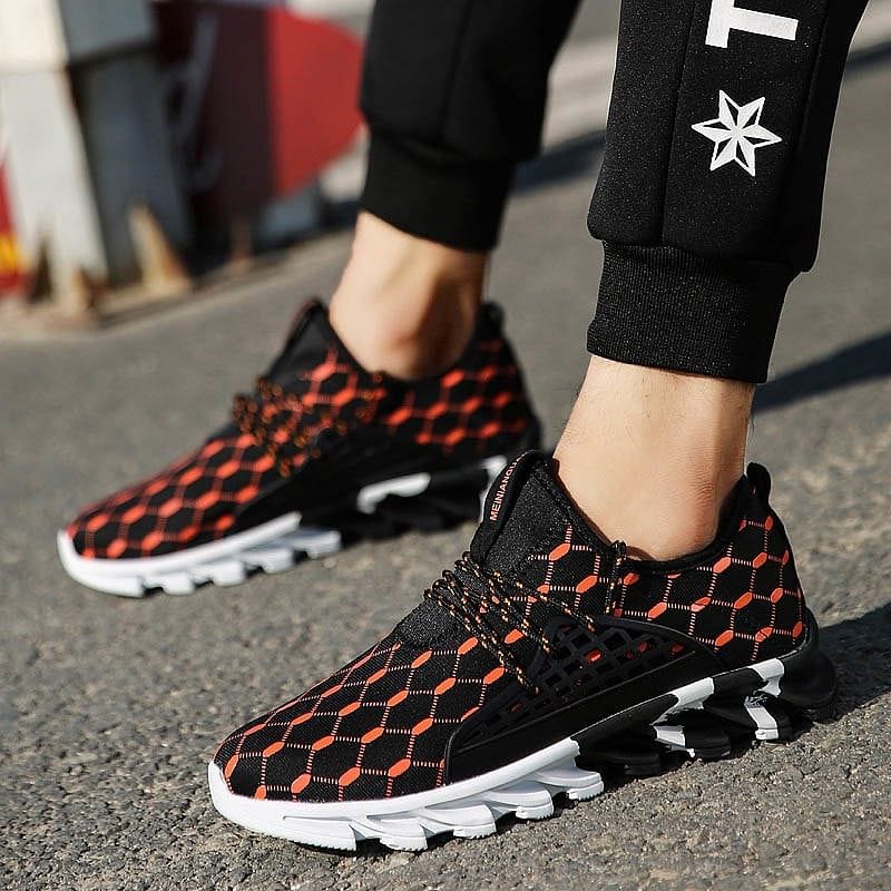 Men's Sport Sneakers Men Comfortable Sports Outdoor Running Shoes 2021 Newest Male Breathable Footwear for Men Lace-Up