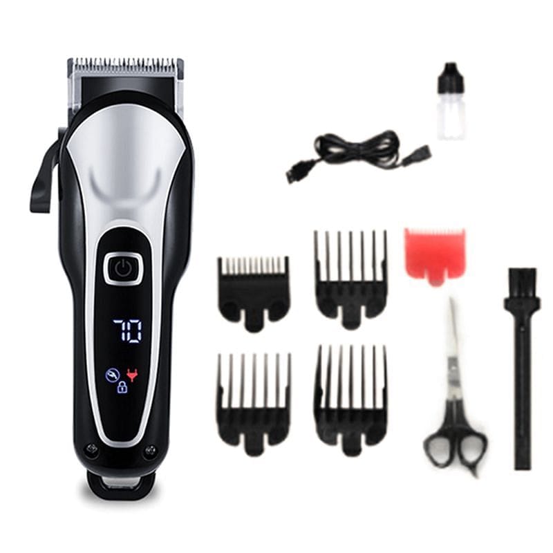 Professional Electric Hair Clippers Men Beard Trimmer Barber Grooming Kit Shaver