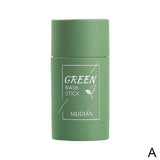 Cleansing Green Stick Green Tea Mask Stick Mask Purifying Clay Stick Mask Oil Control Anti-acne Eggplant Whitening