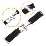 Sport Strap for Apple Watch 44mm 42mm Survival Outdoor Correa Bracelet Smartwatch band 38mm 40mm Series 6 5 4 SE Nylon Rope belt