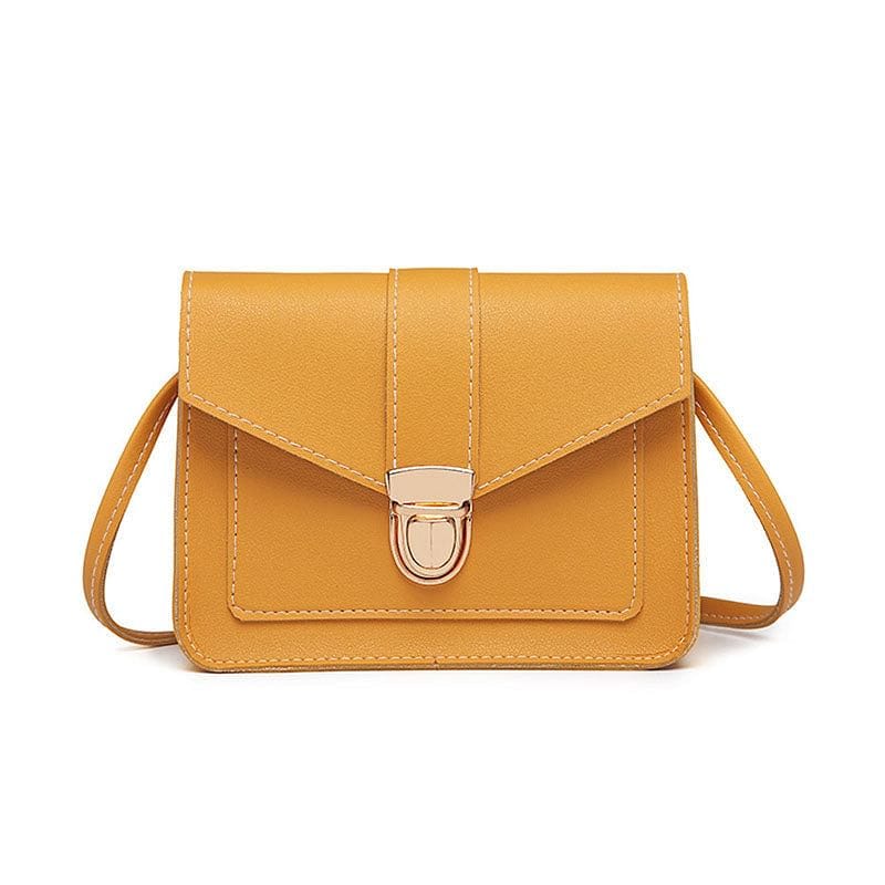 Fashion Small Crossbody Bags for Women 2018 Mini PU Leather Shoulder Messenger Bag for Girl Yellow Bolsas Ladies Phone Purse