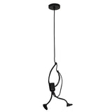 Modern Charming Hanging Chandelier Creative Iron Pendant  Lamp For Indoor Lighting Swing Small Humanoid Chandelier