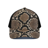 Unisex Peaked Cap With Black Half-mesh
